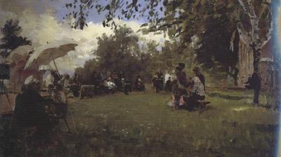Ilia Efimovich Repin At the Academic Dacha (nn02) oil painting picture